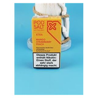 PODSALT Mango Strawberry Peach 20 mg