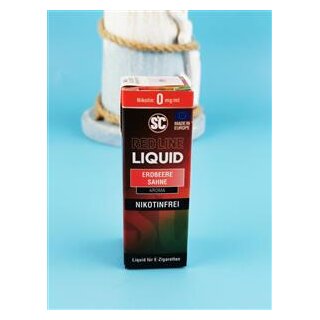 Red Line Erdbeer Sahne 0 mg/ml