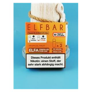 Elfbar Pod Elfa Tropical Fruit Pod 20 mg/ml