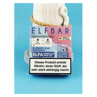 Elfbar Pod Blueberry Sour Raspberry 20 mg/ml
