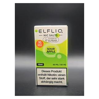 Elfbar Elfliq Sour Apple 10 mg