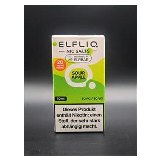 Elfbar Elfliq Sour Apple 20 mg