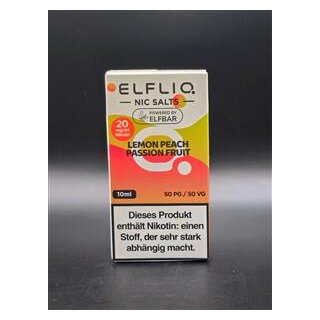 Elfbar Elfliq Lemon Peach Passion Fruit 20 mg/ml