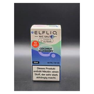 Elfbar Elfliq Coconut Blueberry 10mg/ml